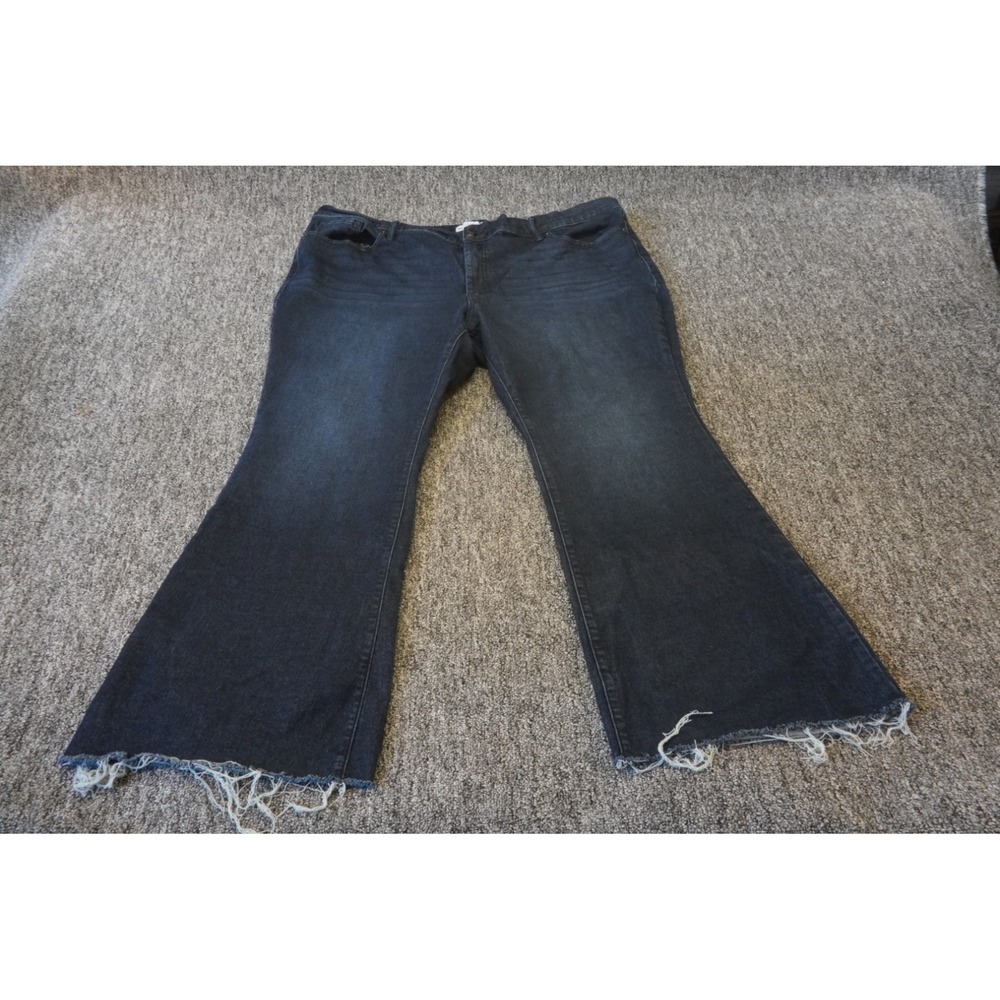 Jessica Simpson Daisy Flare Jeans Womens 24W Blue Denim Dark Wash Cotton Stretch